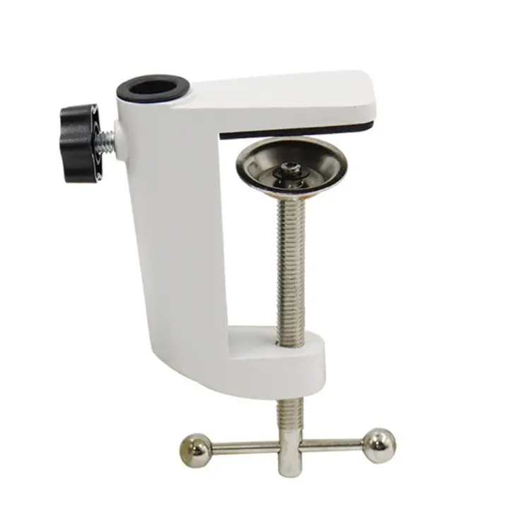Abrazadera Universal en forma de C para mesa, abrazadera de montaje de Metal negro y blanco para escritorio, soporte para micrófono de escritorio - 1