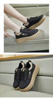 Zapatillas de deporte antideslizantes de cuero suave, calzado de Trekking, nuevos zapatos deportivos de monopatín de ocio con cordones de suela gruesa para mujer, moda - details 15