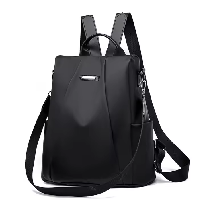 Mochila De Hombro Para Mujer Spot Goods En Color Sólido Y Gran Capacidad Antirrobo De Oxford Material Principal Poliéster - 1