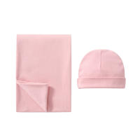 Traje de Pañales de Algodón 100% Manta Fular de Bebé de Doble Cara Juego de Gorro para Recién Nacido - details 11
