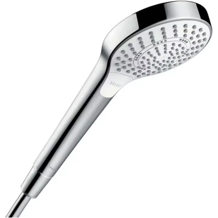 Multi ducha de mano, 3 tipos de chorro, blanco/cromo - 1