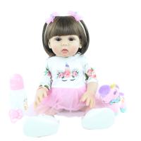 Muñeca realista de 19 pulgadas para niña, juguete de bebé Reborn De 48 CM con cuerpo de silicona suave completo, bonito vestido hecho a mano, regalo de cumpleaños - details 1