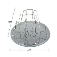 Tostadora Tostadora simple de acero inoxidable Tostadora para acampar al aire libre, parrilla plegable portátil, estante para estufa multifuncional - details 4