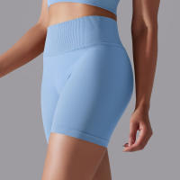 Pantalones cortos deportivos de secado rápido para mujer, glúteos, sin costuras, para ciclismo cómodo y entrenamiento de gimnasio - details 2