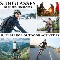 4 gafas de sol deportivas a prueba de viento para ciclismo, con visión nocturna, para montar en moto, bicicleta y actividades al aire libre. - details 2
