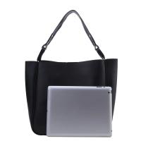 Bolso de hombro sencillo para mujer, bolsa de mano Retro de gran capacidad, de cuero Pu, Color sólido, 2025 - details 7