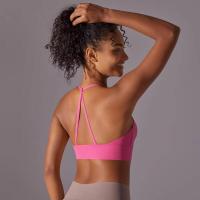 Top de mujer, cuello de chaleco Hai Yuga, decoración triul, deportes con espalda bonita, Top corto a prueba de golpes para - details 14