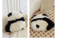 Cojín de Peluche de Panda Almohada de Espalda de Dibujos Animados para Decoración de Sofá de Estar - details 7