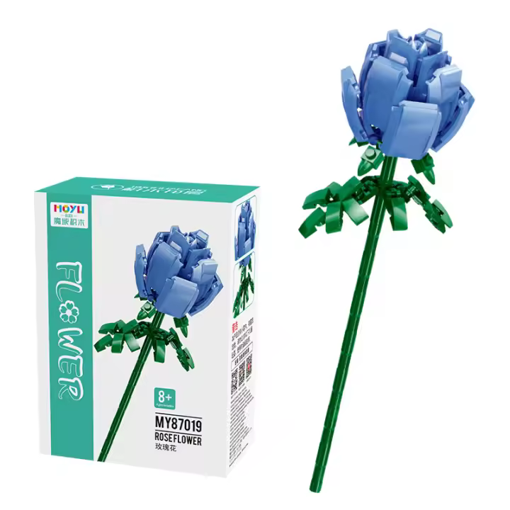 Bloques de construcción flor inmortal tulipanes madre navidad día de san valentín día de la mujer regalos para damas - 1