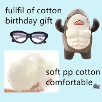 Muñeco De Peluche Tiburón Musculoso De 40CM Juguete De Peluche De Dibujos Animados Para Niños Y Niñas Regalo Para Novio O Amigo Material Coton PP Relleno Regalo Para Adultos - details 2