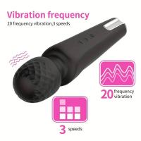 Palo de vibrador de carga magnética de vibración de frecuencia de placer intenso 20 para mujeres Masaje corporal con juguete sexual de 3 velocidades - details 3