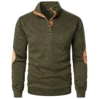 Top de suéter de punto casual de manga larga con cuello levantado para hombre de otoño e invierno - details 36