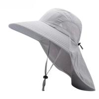 Gorro de pescador impermeable para verano, gorro con protección solar para senderismo al aire libre, ciclismo, alero grande, protección para el cuello - details 0