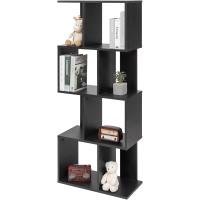 Estantería decorativa/estantes flotantes/Estantería de madera/Estantería con 4 estantes, oficina,modular, sala de estar, biblioteca - Display Shelf SRK-W3 - Marrón ceniza - details 79