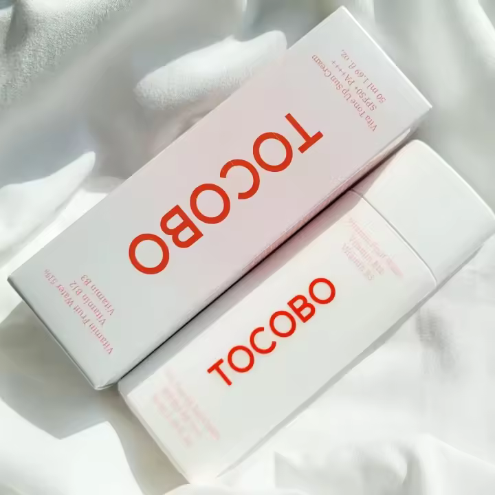 Corea cuidado de la piel Tocobo algodón suave protector solar SPF 50 + esencia de sentido del agua protector solar Control de aceite refrescante no graso hidratante - 1
