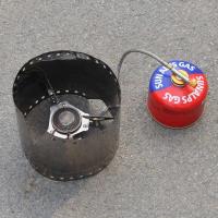 Estufa de gas para exteriores ultraligera de titanio, tablero a prueba de viento, parabrisas, 15cm/19cm - details 12