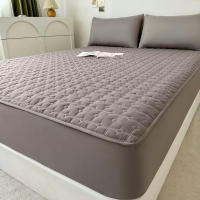 Bonenjoy-Funda de colchón acolchada, Sábana gruesa de Color sólido, Sábana elástica, ropa de cama para el hogar, sin funda de almohada, 1 unidad - details 1