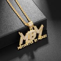 Collar De Dólares Con Bolsa De Dinero Iced out Pingente De Cuero Genuino De Alta Calidad Para Hombres Y Mujeres Joyería De Moda Hip Hop Rock - details 2