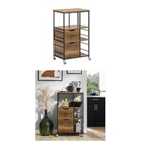 Conjunto de Mesa Alta de Bar Set Mesa y 2 Taburetes con Respaldo de Estilo Industrial OGT03-XL ES - details 12