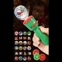 1 Pcs Children's Christmas Flashlight Projector, 24 Different Santa Claus Christmas Image Projection Toys, Christmas Home(Green) - details 3