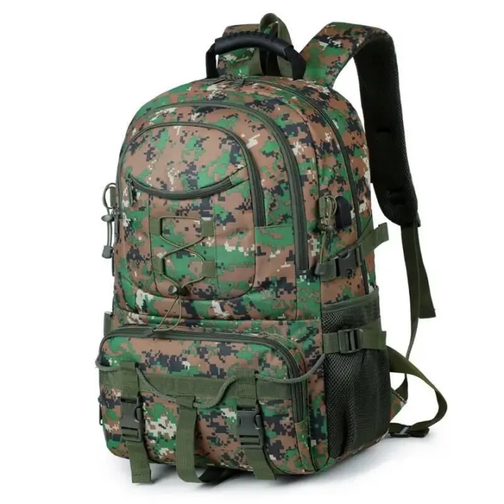 Bolsa de montañismo de gran capacidad USB escalada táctica senderismo, pesca, Camping, mochila multifuncional para deportes al aire libre - 1