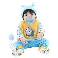 Muñeca realista de bebé Reborn, juguete con cuerpo de silicona suave completo, casa de juegos bonita, regalo de Navidad para niña, 55 CM, 22 pulgadas - details 0