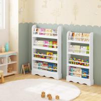 libreria Infantil 4 Estantes Estanteria Infantil Libros para Habitación Infantil Sala Juegos y Guarria 80x12x118 cm - details 1