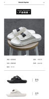 Nueva ropa exterior sandalias de una palabra Velcro zapatos de playa de cuero de suela blanda con suela plana. - details 3
