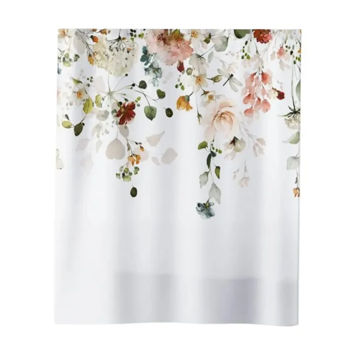 Cortina de baño resistente al desgaste, ducha delicada, impermeable, textura suave, uso a largo plazo - 1