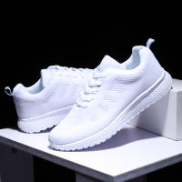 Zapatillas de correr ligeras blancas para mujer, zapatos de entrenamiento antideslizantes, Zapatillas de malla transpirable para caminar - details 7