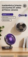 Nuevo ventilador luminoso plegable multifunción de escritorio USB silencioso mini ventilador pequeño cuatro en uno ventilador de circulación de aire - details 2