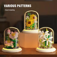 Bloques de construcción LED, ramo de flores eternas, Mini bloque de flores, ladrillo, regalos de cumpleaños para niñas, novia - details 1