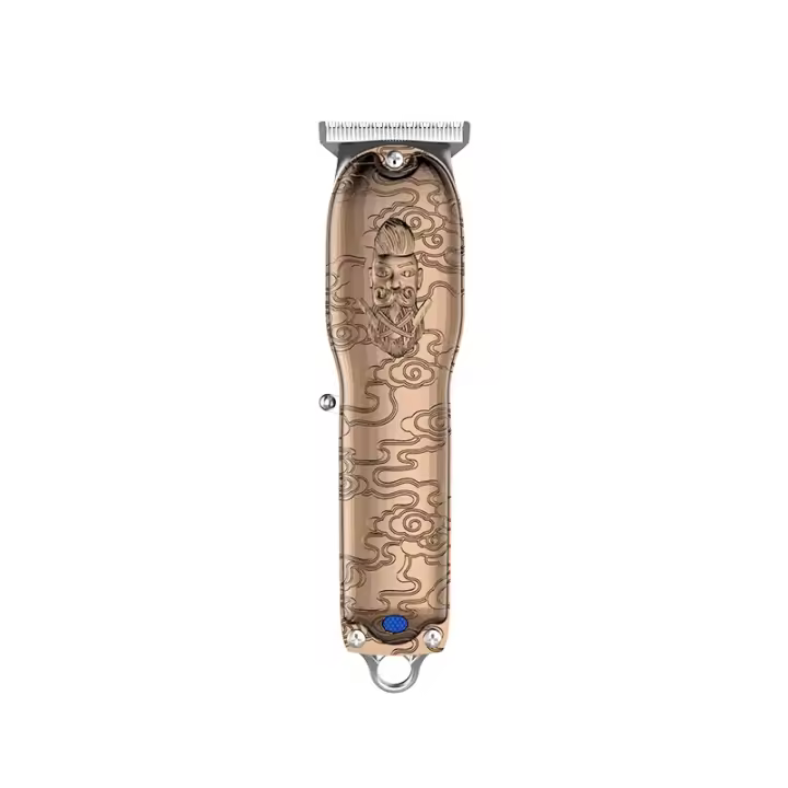 Kemei-cortadora de pelo profesional para hombre, máquina de corte de pelo inalámbrica, Kit de aseo eléctrico, cuchilla en T - 1