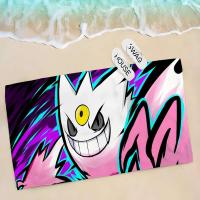 1pc P--Gengar Grande Microfibra Secado rápido Niños Manta de playa Suave Unisex Camping Toalla de piscina - details 8