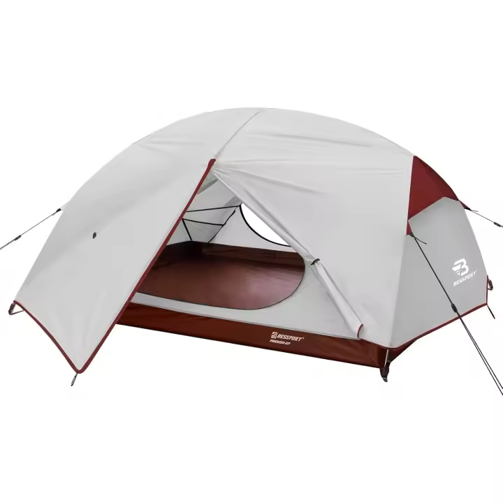 Carpa Ultraligera Resistente al Agua y al Viento, Montaje Fácil, 2-3 Personas, 3-4 Temporadas para Senderismo y Camping - 1