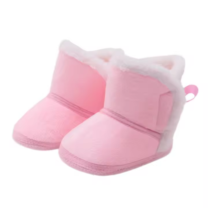 Botas de Nieve para Bebés Calientes de Peluche Zapatos de Invierno Antideslizantes para Niños y Niñas Suela Suave Unisex - 1