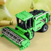 Cosechadora de simulación de granja, juguete de cosechadora, grúa, Tractor de juguete para niños, carrito de granjero, juguete, camión volquete de habilidades manuales - details 8