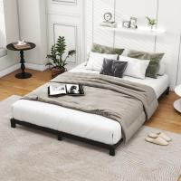 Cama con Plataforma de Metal, Marco de Cama de 140 x 200 cm, Cama de Metal con somier de láminas de Metal, Moderna Cama de Metal para Adultos, niños, Adolescentes, fácil Montaje - details 37
