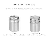 Botellas de sal y azúcar, tapas giratorias, utensilios de cocina multiusos de acero inoxidable y mezcladores de pimienta, tarros de especias, tarros de condimentos - details 4