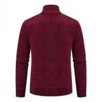 Cárdigans de otoño e invierno, suéteres con cuello levantado para hombre, suéteres de chenilla, prendas de vestir exteriores, ropa de hombre - details 6