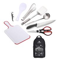 Juego de utensilios de viaje portátiles de acero inoxidable, 9 piezas, para acampar, Picnic - details 16