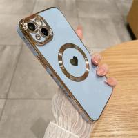 Funda de Teléfono Magsafe de Lujo con Recubrimiento Magnético y Corazón - details 5