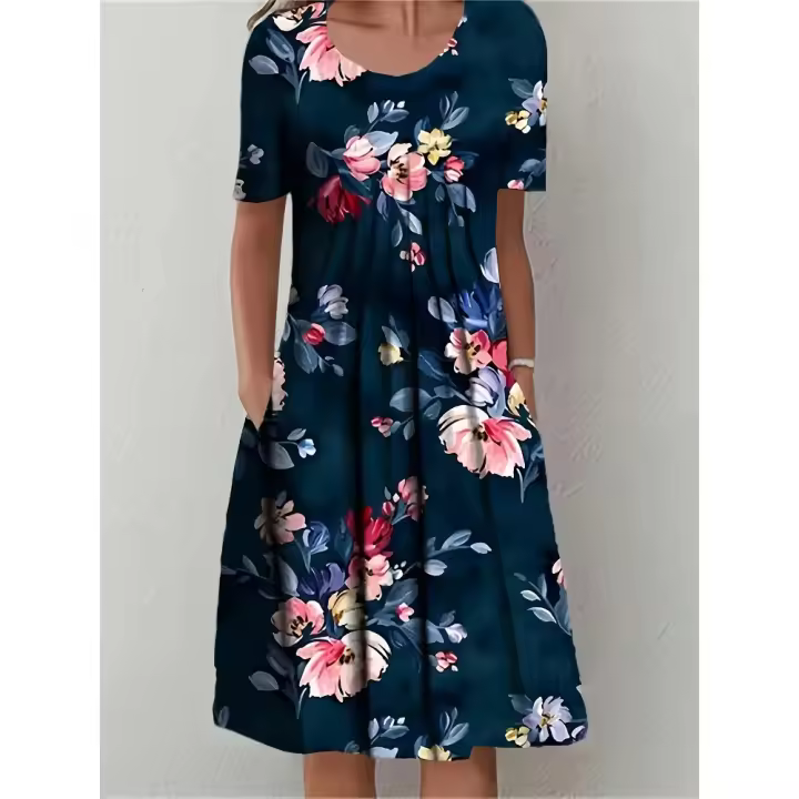 Vestido elegante de talla grande para mujer, vestido informal holgado, vestido para mujer, nuevo temperamento - 1