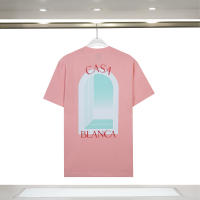 Camiseta Deportiva de Algodón Puro para Hombres Cuello Redondo, Estampado de Logotipo Delantero, Estilo Casual para el Verano - details 14