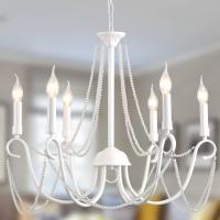 Vintage Lámpara de Araña de Metal Iluminación Estilo Vela Colgante Luz Alta Ajustable Cadena de Metal para Granja Comedor Cocina Isla Vestíbulo Negro 6 Luces - details 35
