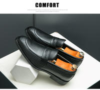 Mocasines, zapatos sin cordones, zapatos formales sin cordones de estilo británico, zapatos de hombre - details 2