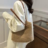 Bolso tejido de hilo de algodón ahuecado a la moda, bolso de mano, bolso de playa, bolso de playa, bolso de cubo de estilo bohemio, bolso de hombro hueco para niñas - details 4