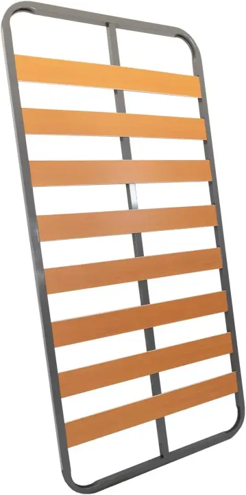 Somier Eco para Cama 135x 190 cm |   Somier con 4 Patas |   Láminas Madera de Chopo de 9 cm y Estructura de Tubos de Acero |   Útil para Camas Nido o Camas Individuales - 1