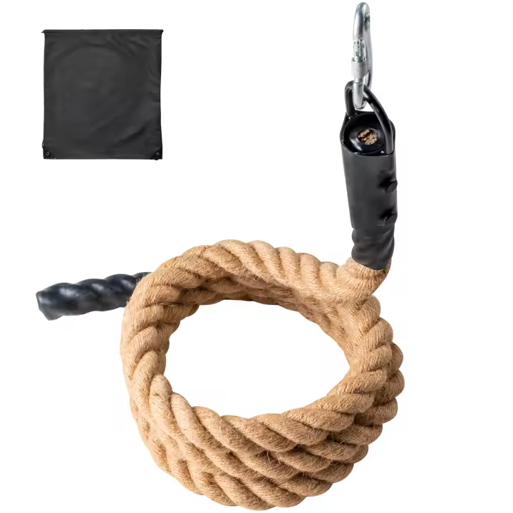 SucceBuy Cuerda de escalada para gimnasio, cuerda de entrenamiento físico para gimnasio, cuerda de entrenamiento para ejercicio, 1,5 "de diámetro y 10 pies de longitud - 1