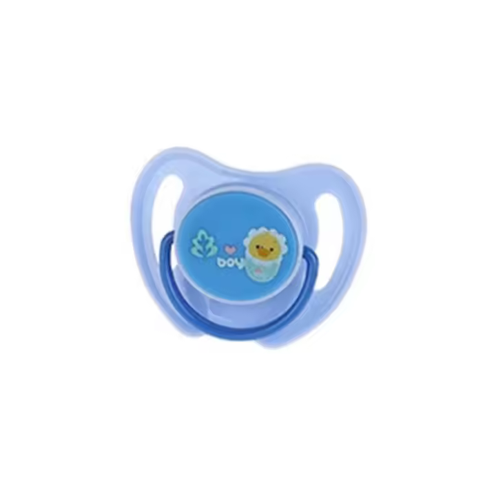 Chupete de silicona para mascotas de dibujos animados, suave con cubierta, chupete calmante para mascotas, resistente a mordeduras, chupete para dormir para limpiar los dientes - 1